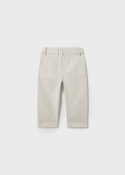 Mayoral- Linen Duna Beige Toddler Trouser