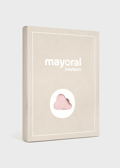 Mayoral- Sakura Pink Embroidered Long Knit Set