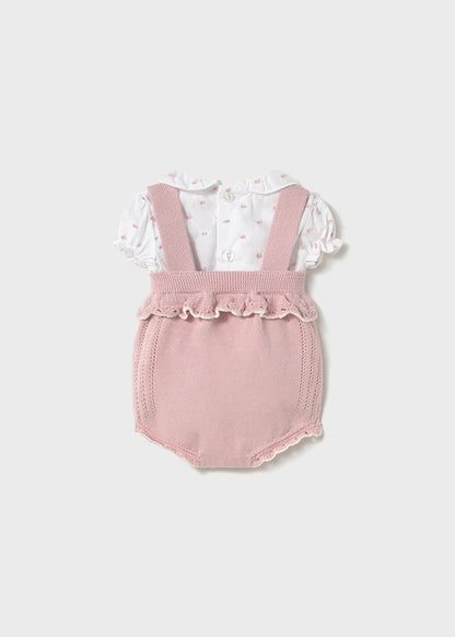 Mayoral- Sakura Pink Bloomer Knit Set