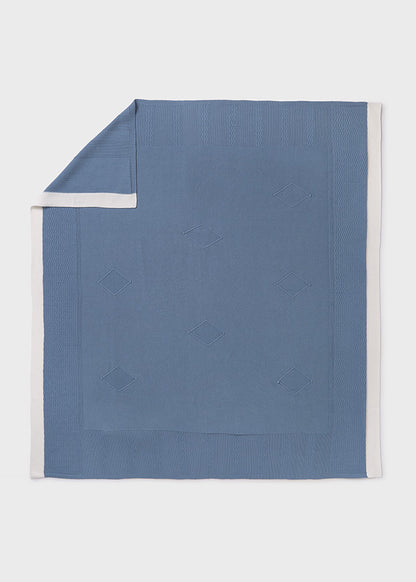 Mayoral- Rivera Blue Knit Blanket