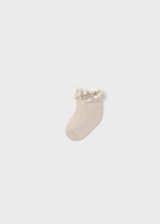 Mayoral-Cream Tulle Socks