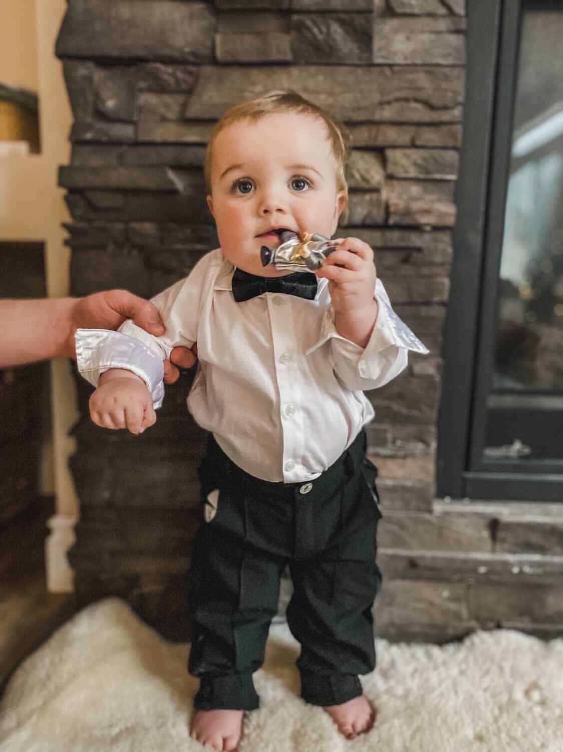 Tuxedo Shirt and Pants Set