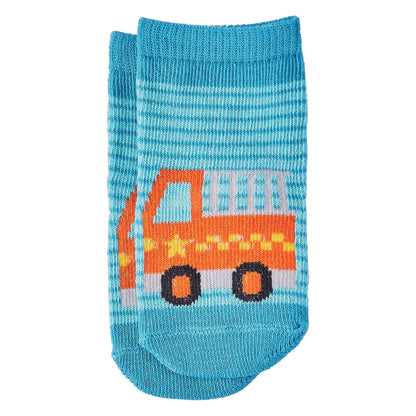 Organic Cotton Toddler Socks Trucks CDU of 12