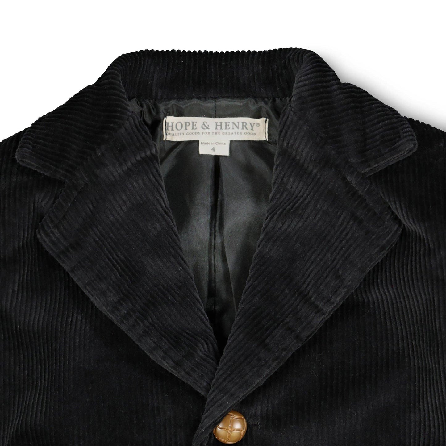 Organic Corduroy Blazer with Elbow Patches - Baby