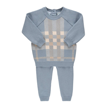 Baby Boys & Girls Plaid Sweater Set