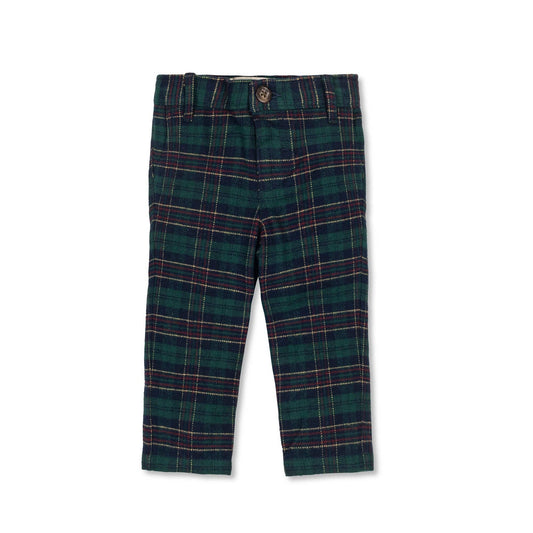 Hope & Henry Tartan Suit Pant - Baby