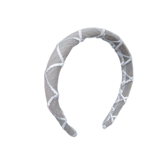 Petite Maison- Ashlyn Linen & Lace Headband