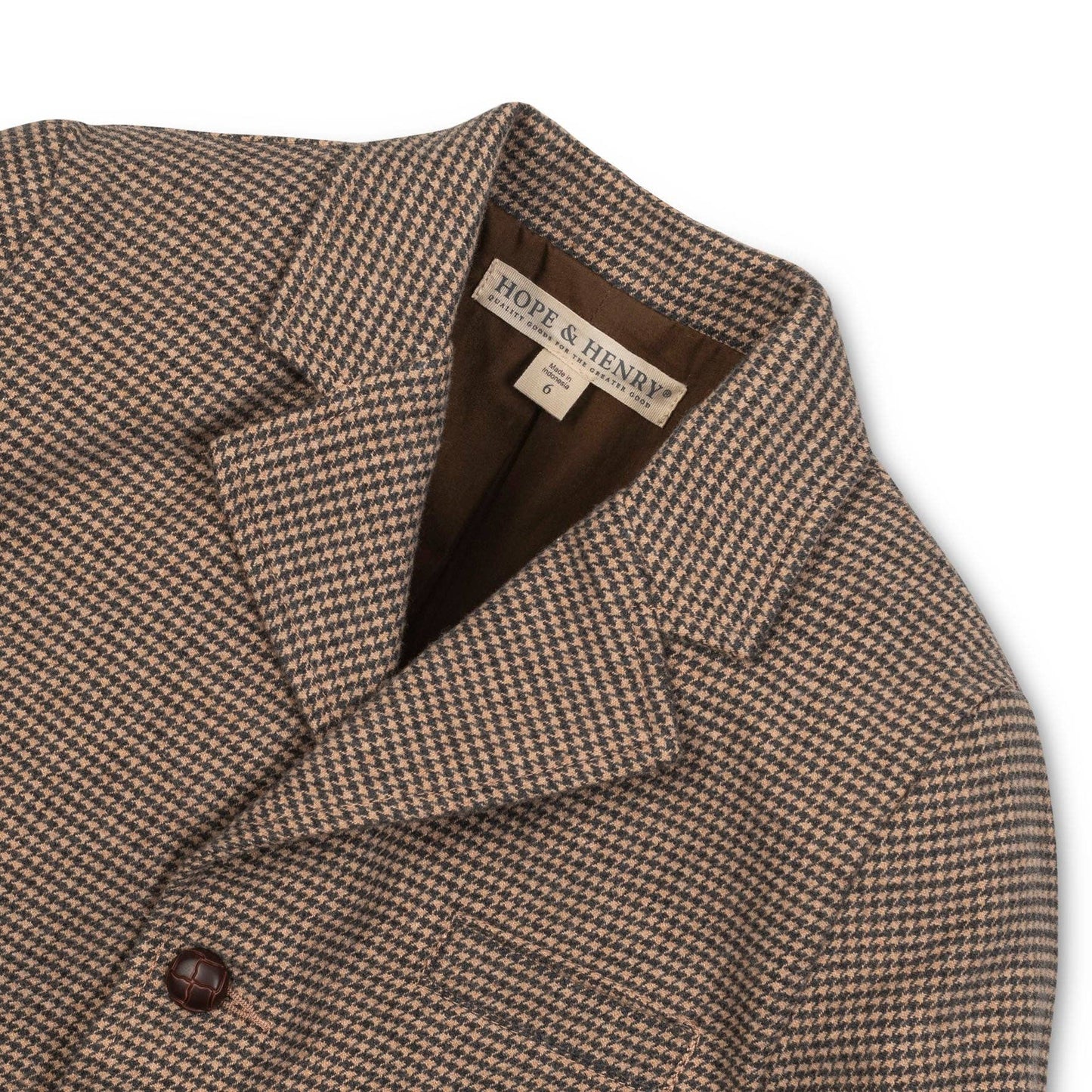 Hope and Henry - Brushed Cotton Suit Jacket