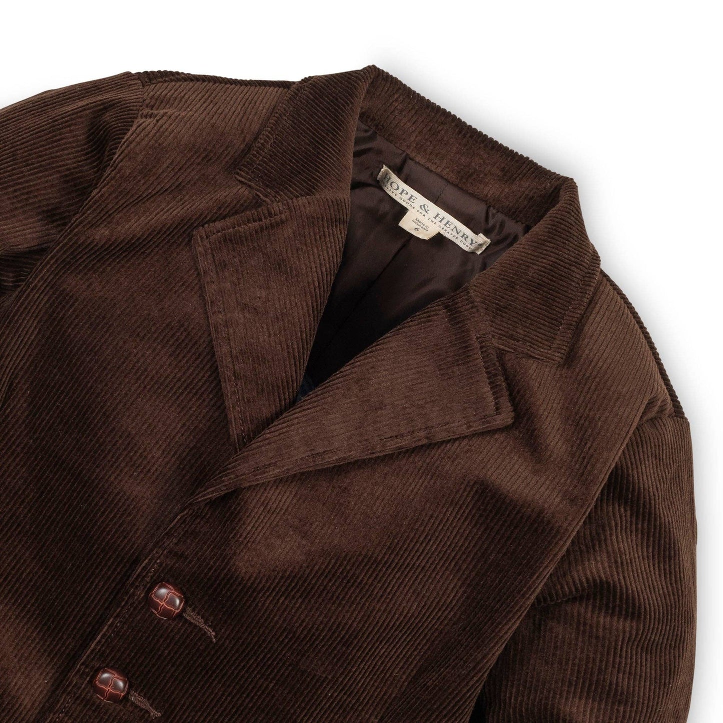 Hope & Henry- Brown Corduroy Blazer