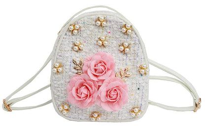 Rose Tweed Backpack