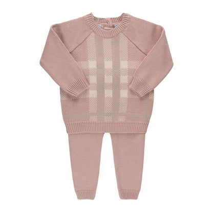 Baby Boys & Girls Plaid Sweater Set