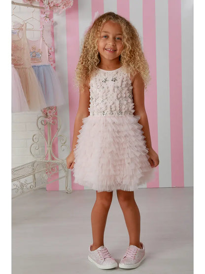 Girly Pink Ruffle Tulle