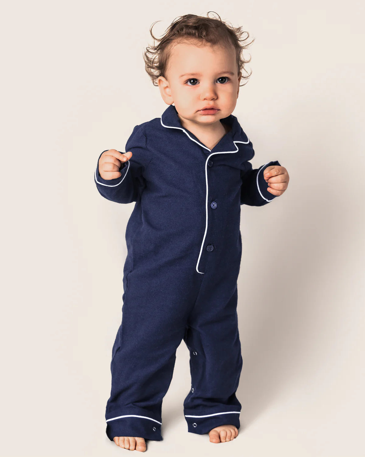 Classic Navy Romper Pajama