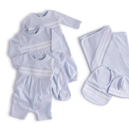 Baby Boy`s Smocked Argyle Shortall