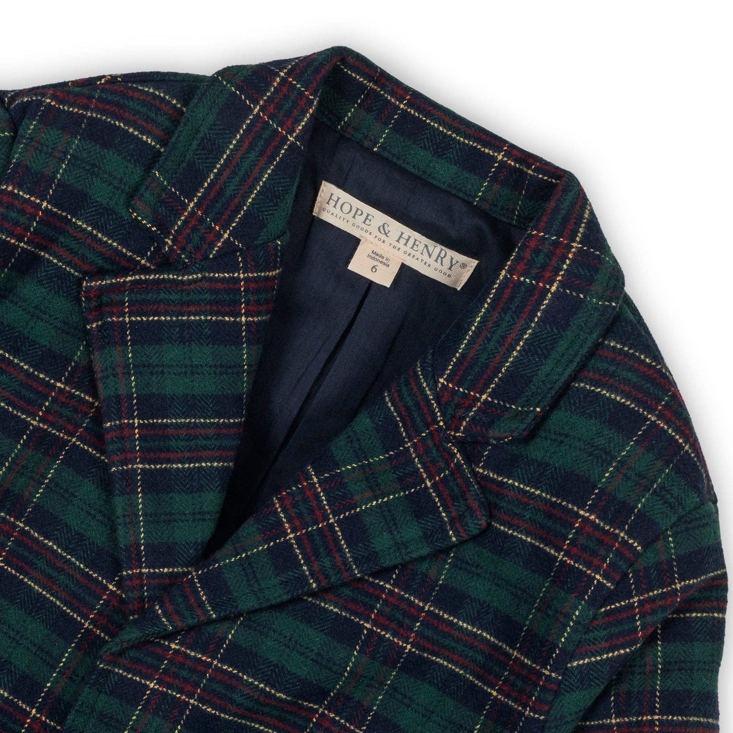 Hope & Henry Tartan Suit Jacket
