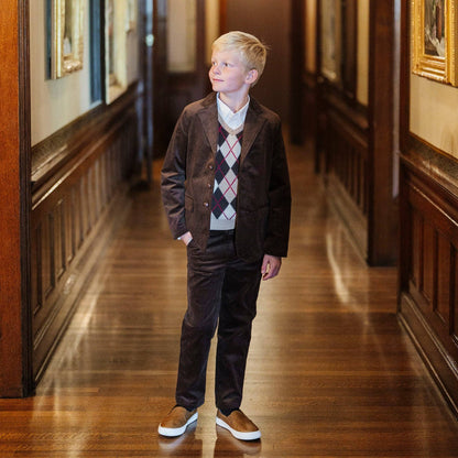 Hope & Henry Brown Corduroy Pant