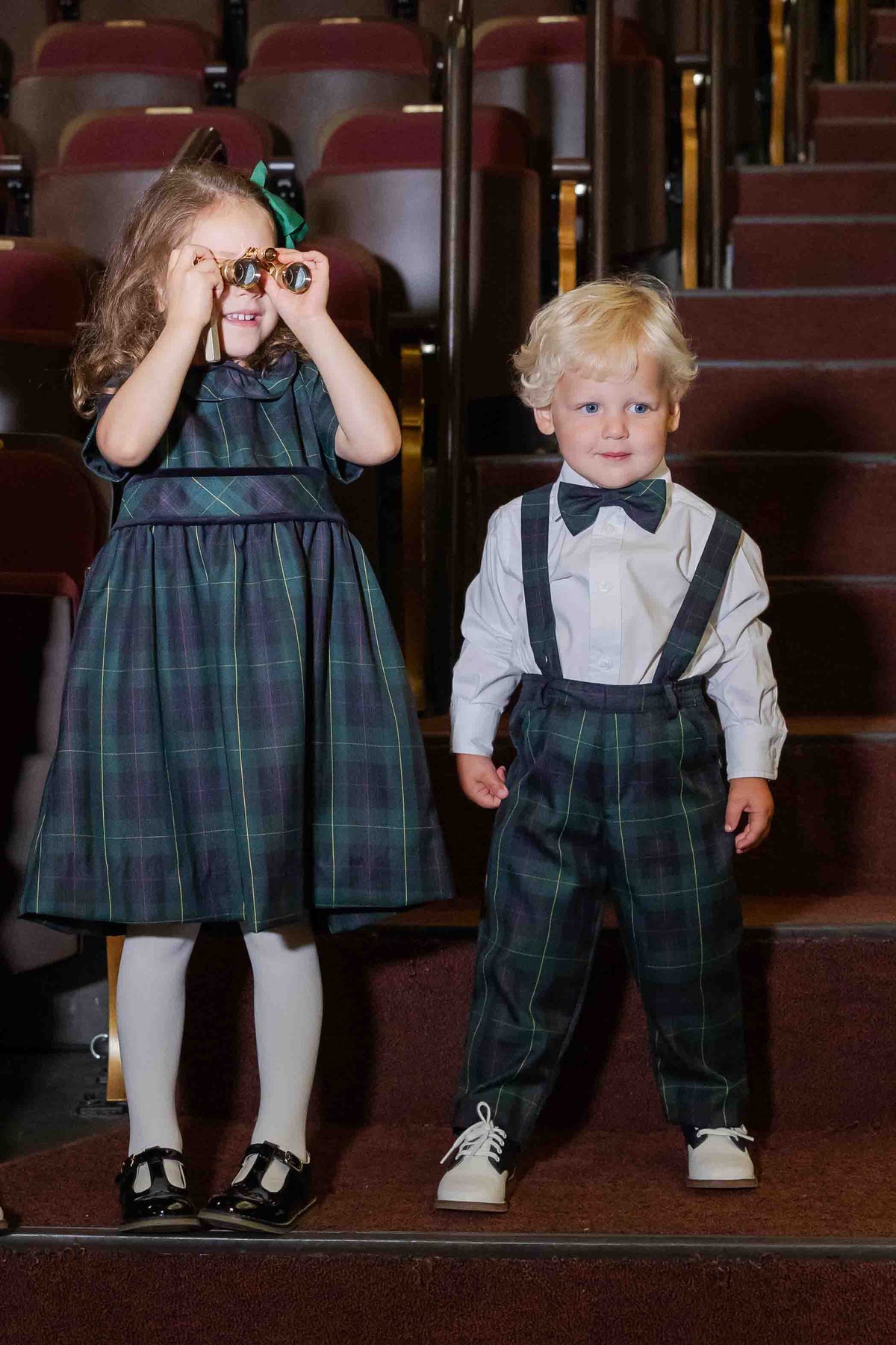 Plaid Adjustable Bow Tie