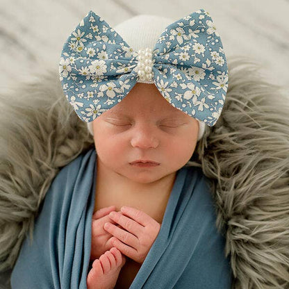 Ilybean Green Gold, Blue Floral or Red Mistletoe Pearl Hat