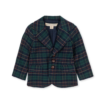 Hope & Henry Tartan Suit Jacket - Baby
