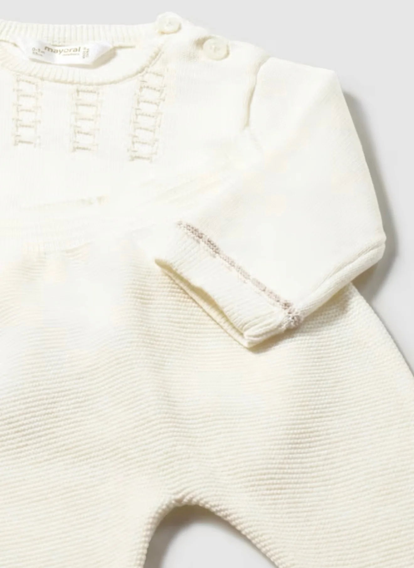 Cream Knit Layette Set