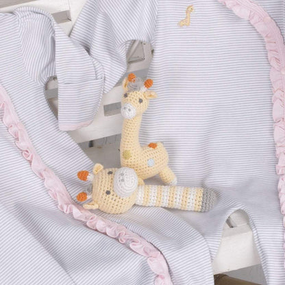 Giraffe Hand-Crochet Rattle