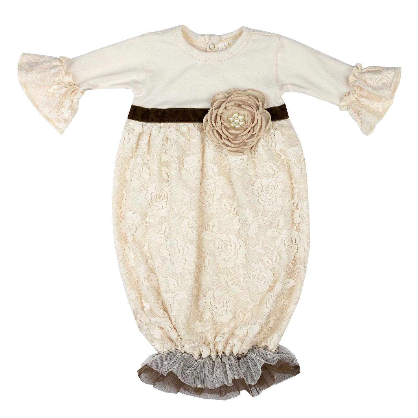 Haute Baby Vanilla Sugar Gown for Infants & Toddler