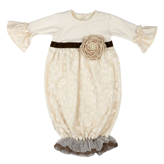 Haute Baby Vanilla Sugar Gown for Infants & Toddler