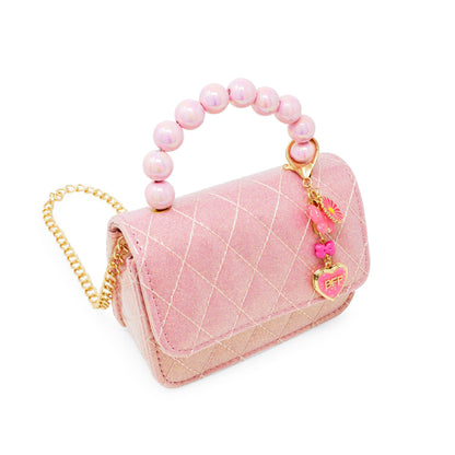 Quilted BFF Blossom Pearl Handle Handbag