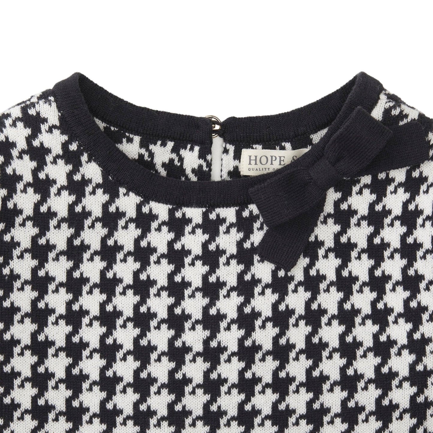 Bow Detail Organic Sweater Dress