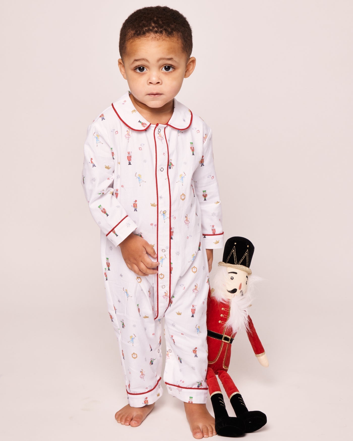 Baby's Twill Cambridge Romper in A Night at the Nutcracker