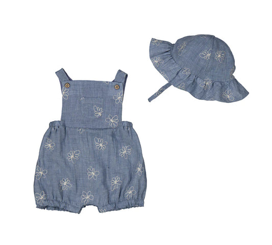 Mayoral Girls Denim Romper