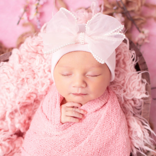 ILY Bean - Pink Beaded Hat