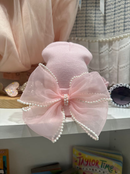 ILY Bean - Pink Beaded Hat