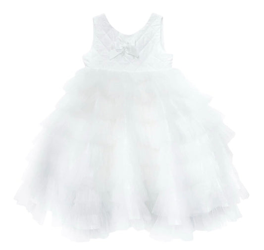 White Quilted Dress