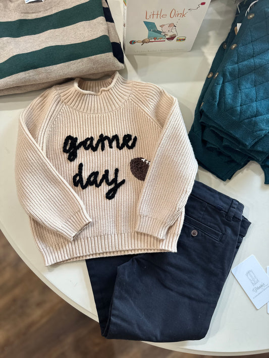 Tiny Thread Designs - Game Day sweater 2T