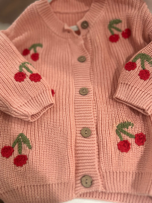Tiny Threads Design - Cherry Cardigan