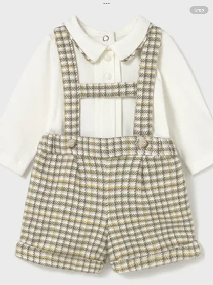 Mayoral Little Boys Plaid 3 Piece Set