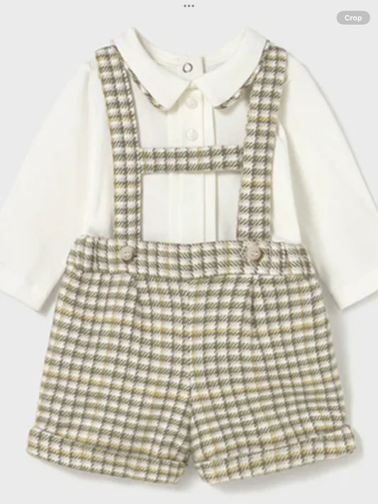 Mayoral Little Boys Plaid 3 Piece Set