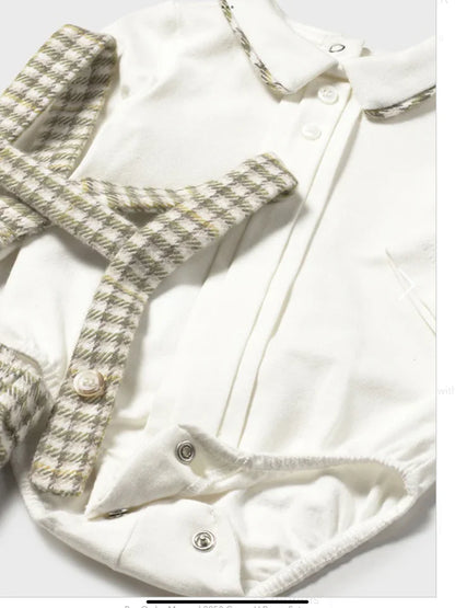 Mayoral Little Boys Plaid 3 Piece Set