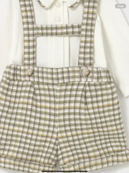 Mayoral Little Boys Plaid 3 Piece Set