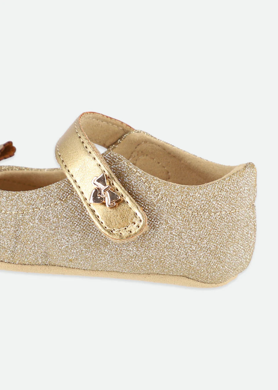 Gold Glitter Baby Shoe