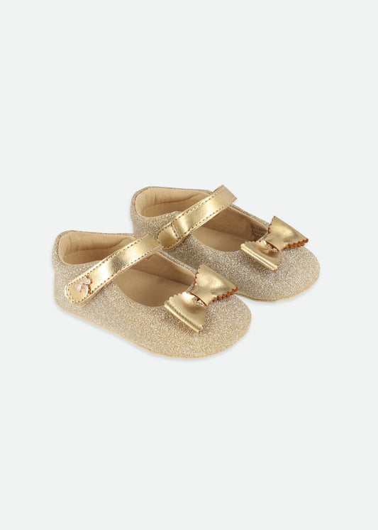 Gold Glitter Baby Shoe