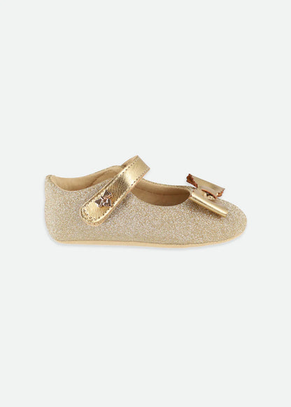 Gold Glitter Baby Shoe