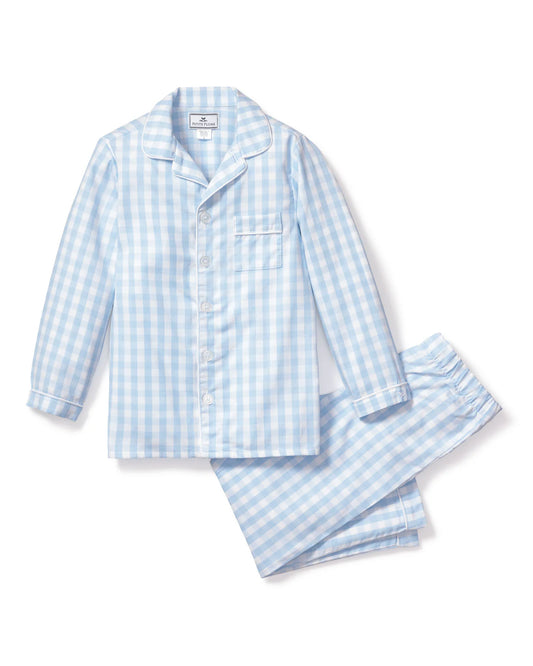 Petite Plume- Blue Gingham Set