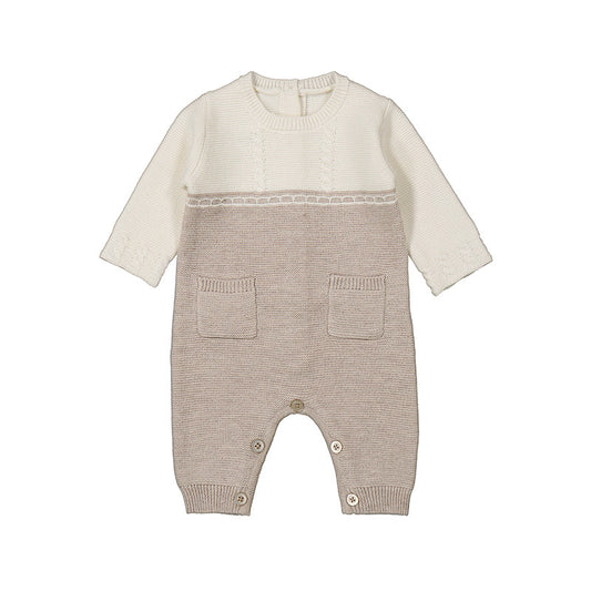 Walnut Tricot Romper