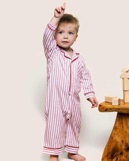 Antique Stripe Romper Pajama