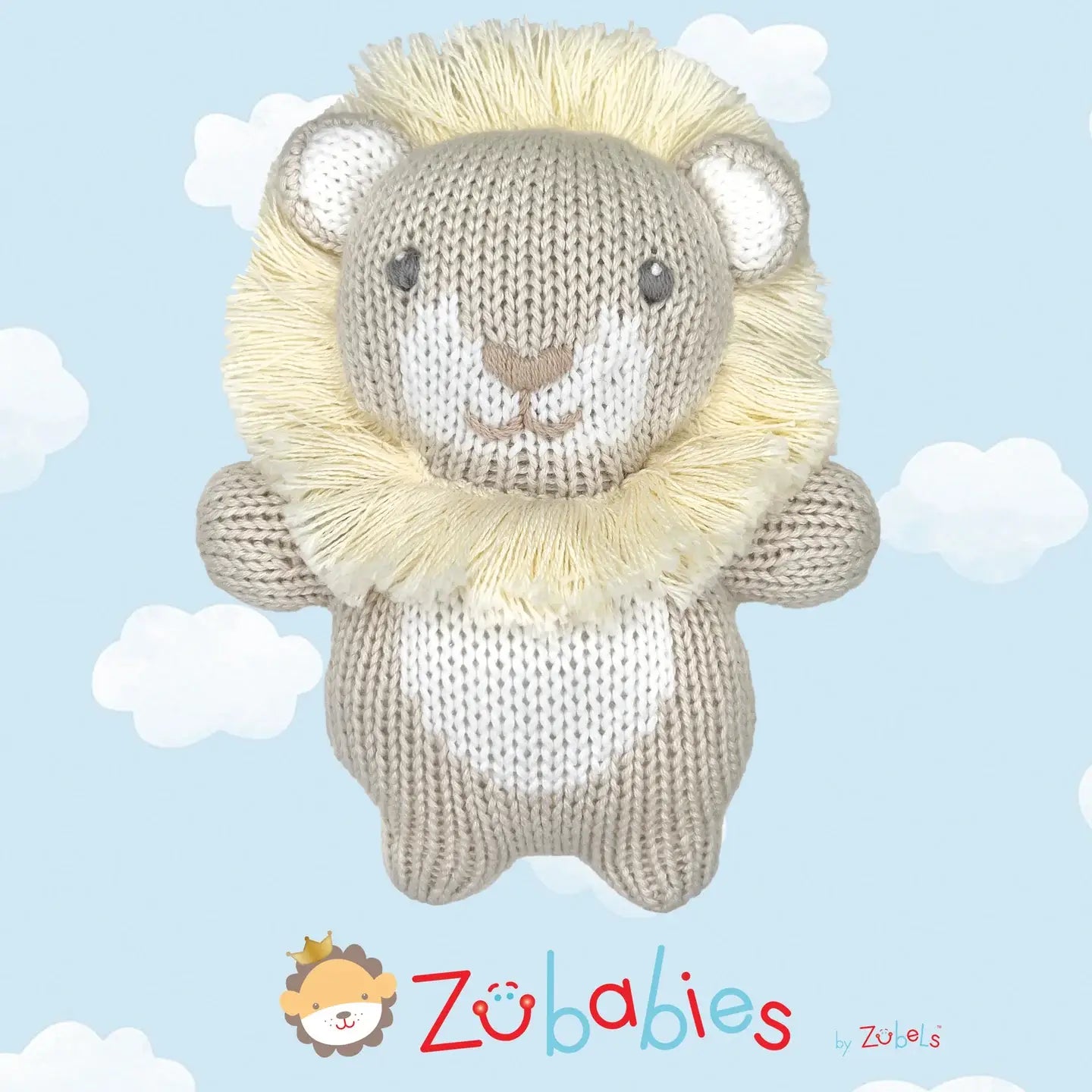 Lion Zubaby Knit Rattle