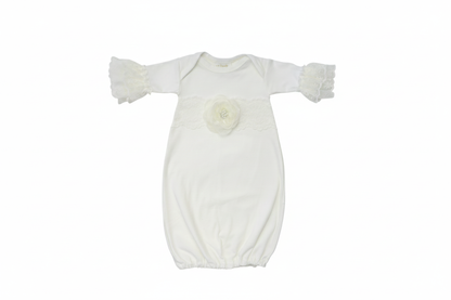 Haute Baby Innocence Baby Gown For Newborn Girl