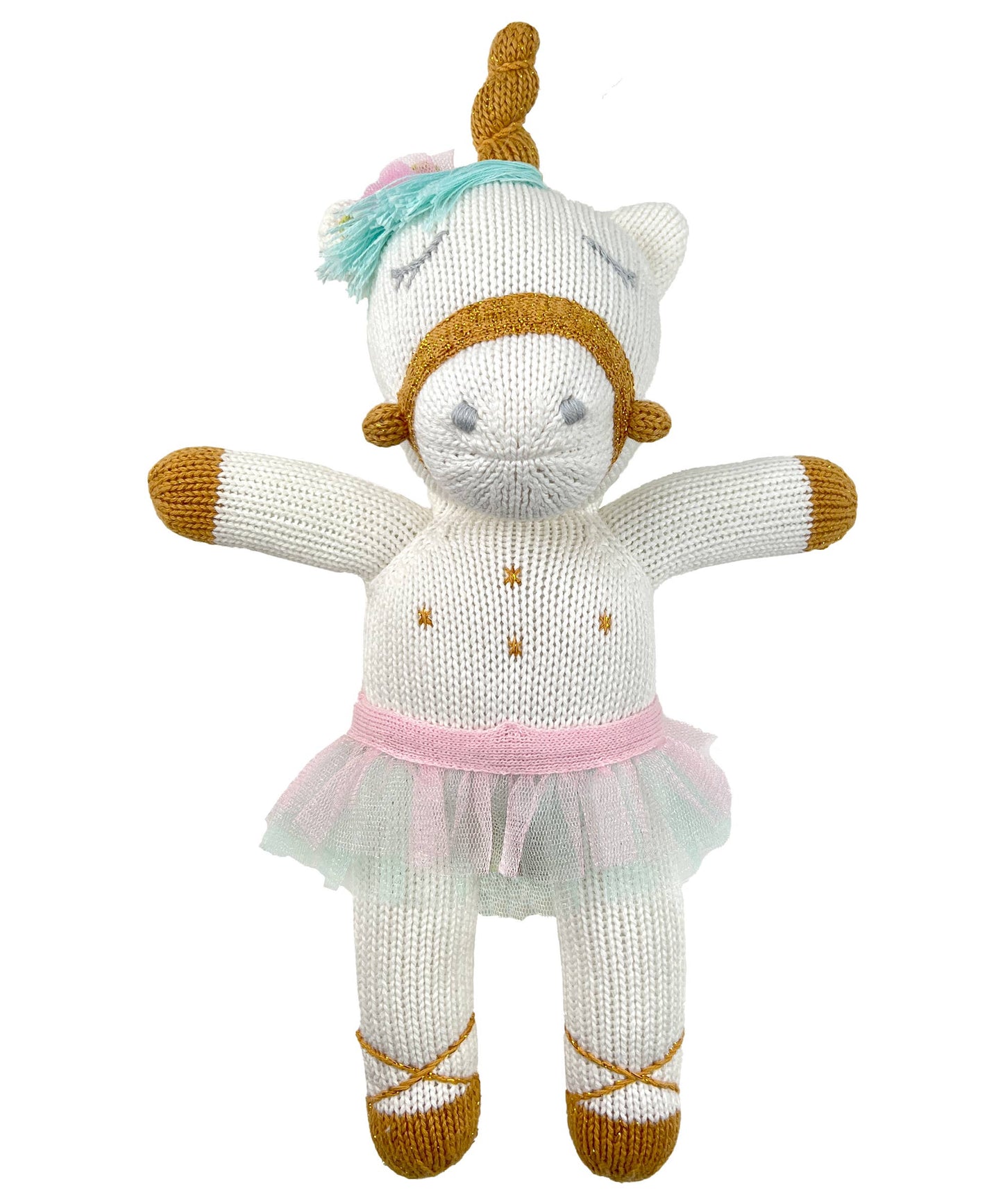 Rainbow Pop the Unicorn Knit Doll