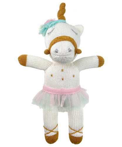 Rainbow Pop the Unicorn Knit Doll
